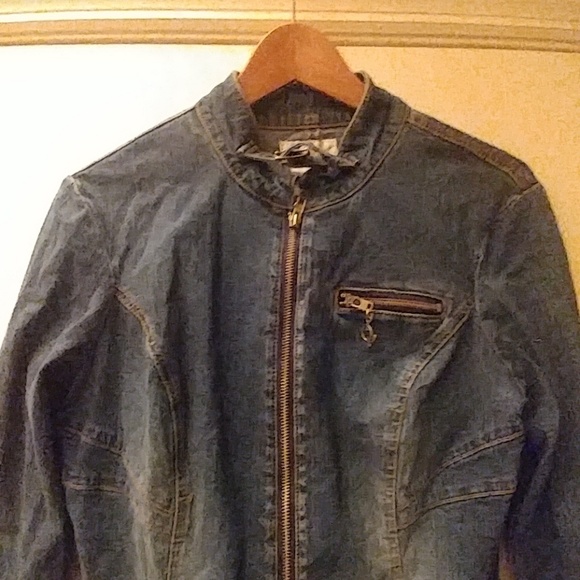 Baby Phat Women's Blue Jean Jacket - Picture 3 of 4